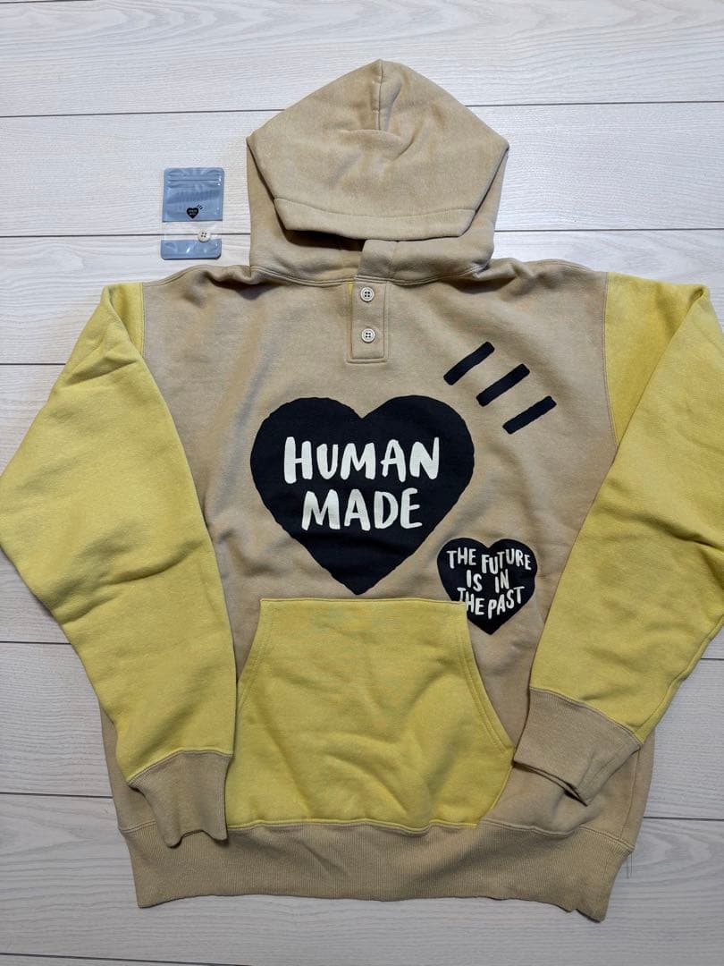 HUMAN MADE パーカー BEIGE ベージュ　Lサイズ