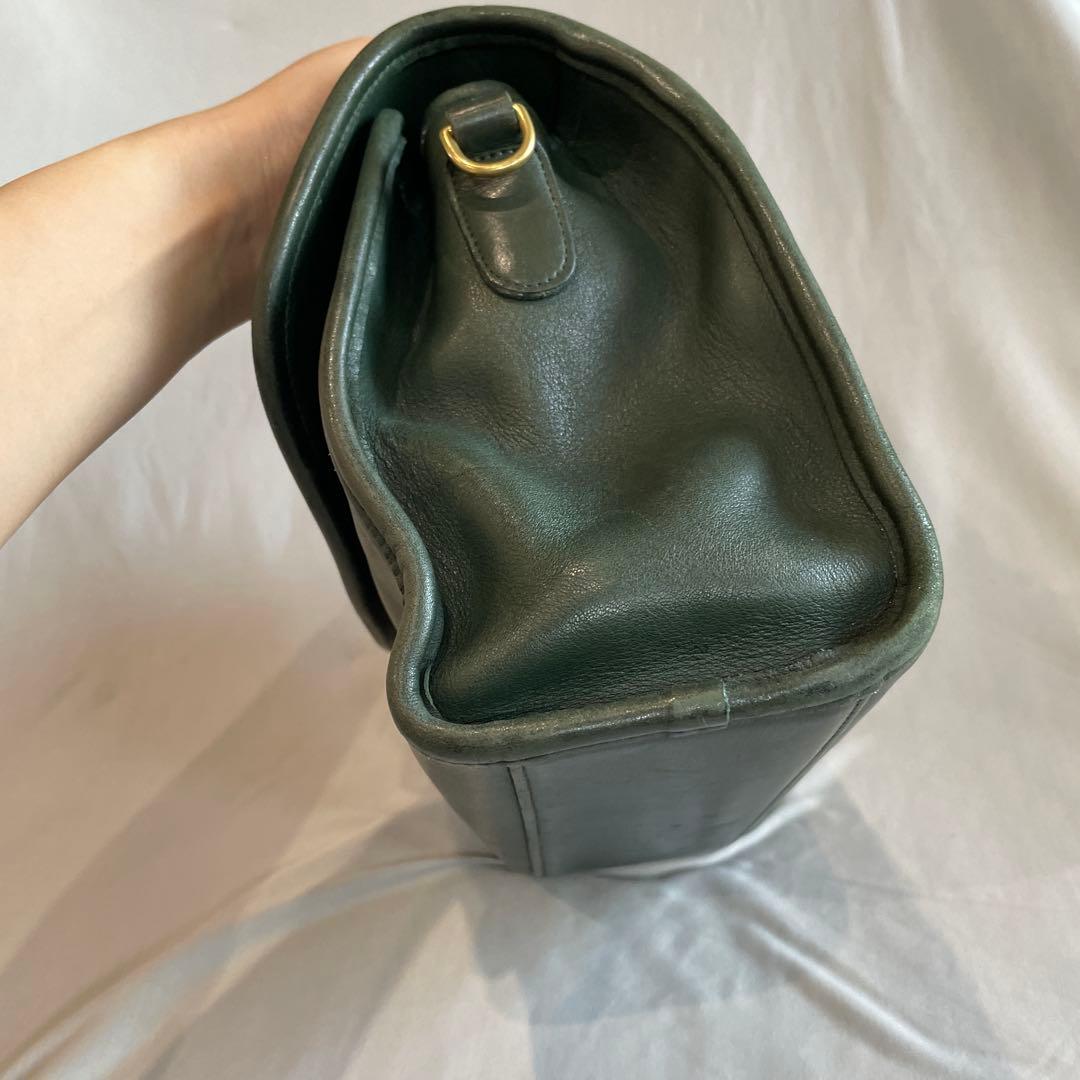 極希少❗️OOLDCOACH 2way バッグ　グリーン　9977 アメリカ製