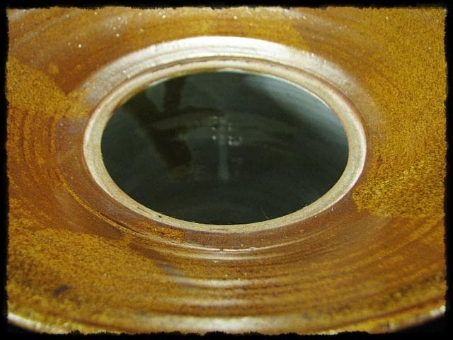 希少！高取 砂金袋 黒田藩御用窯 十四代 高取幸仙 水指 茶道具 共箱 f240