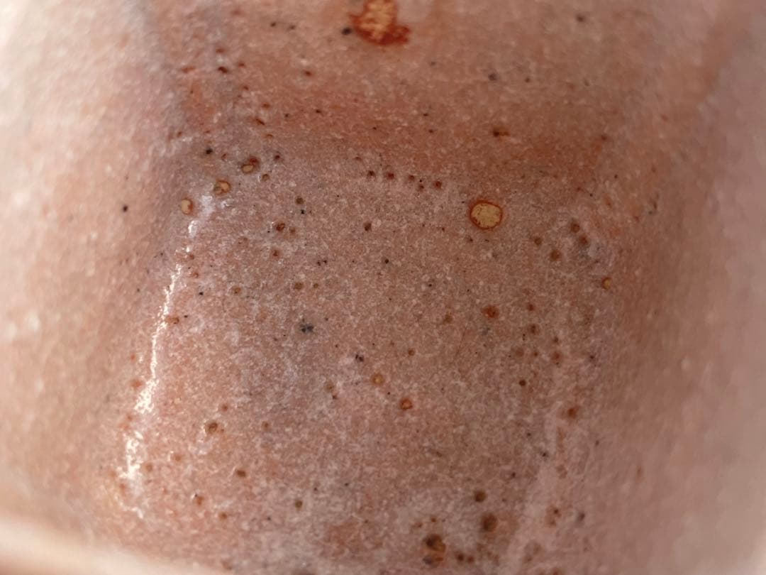 陶芸家 滝川恵美子 志野 四方猪口 ぐい呑 酒器 志野焼 美濃 共箱