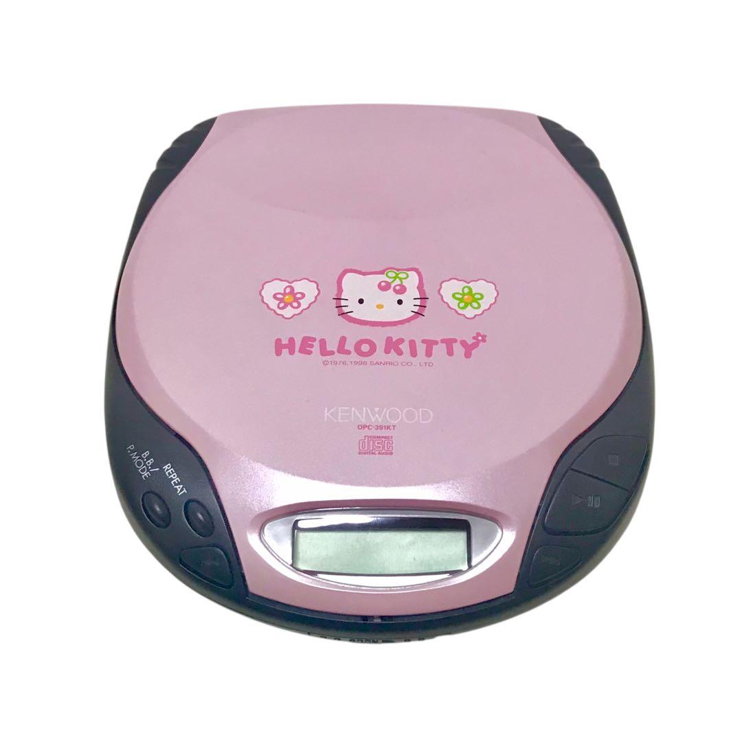 KENWOOD ハローキティ ポータブルCD プレーヤー 希少 レア サンリオ