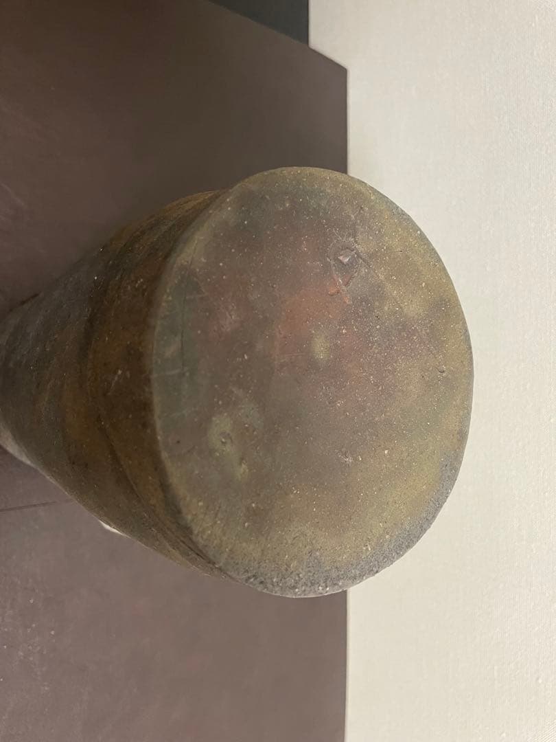 藤原建 備前窯変花入 備前焼 茶道具