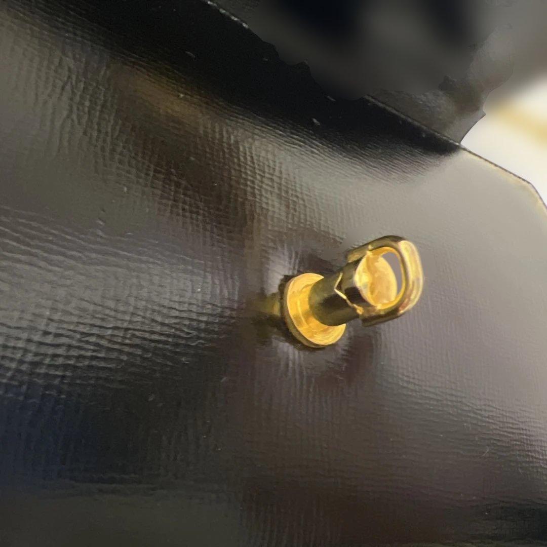 MORABITO 黒 クラッチバッグ ゴールドチェーン