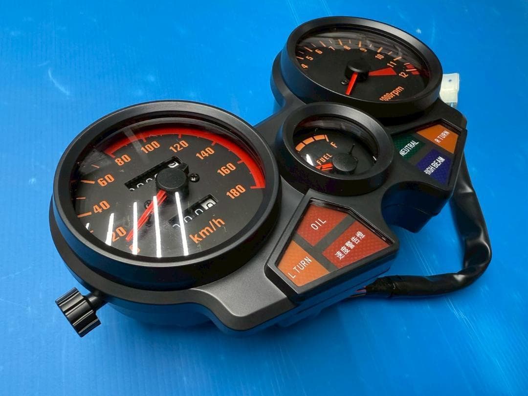 CBX400Fメーター リプロ　オレンジ/②１型　 当時仕様CBX550F ２型