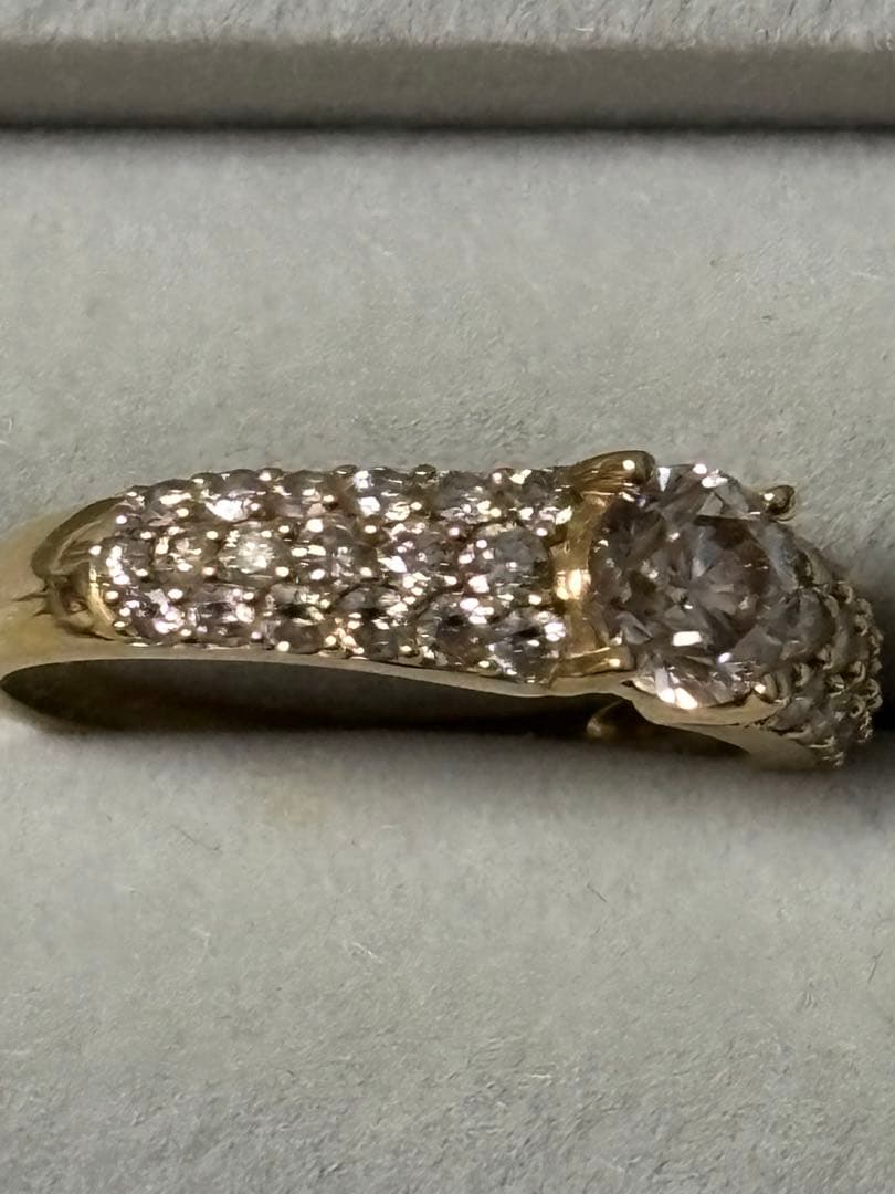 がらめブラウンダイヤモンドリング