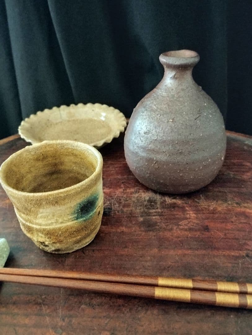 酒器の神様 中村六郎 備前 徳利