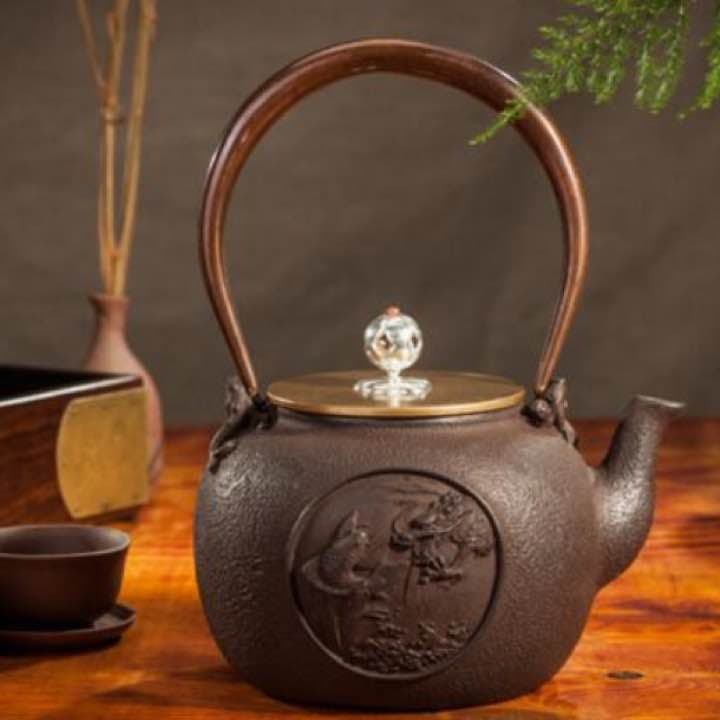 鉄器 急須 伝統工芸 手作り 鉄分補給 鉄瓶　YZS-078