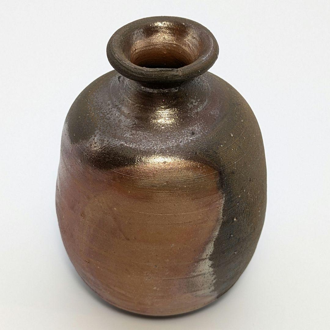 人間国宝 藤原雄 備前焼 虹彩徳利 共箱共布栞 酒器 とっくり 虹備前 食器