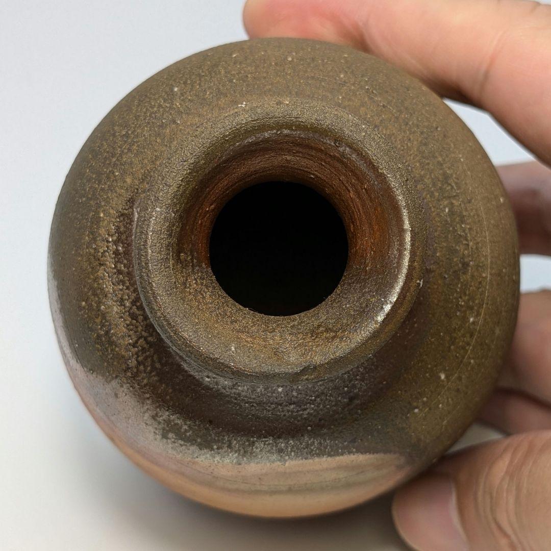 人間国宝 藤原雄 備前焼 虹彩徳利 共箱共布栞 酒器 とっくり 虹備前 食器