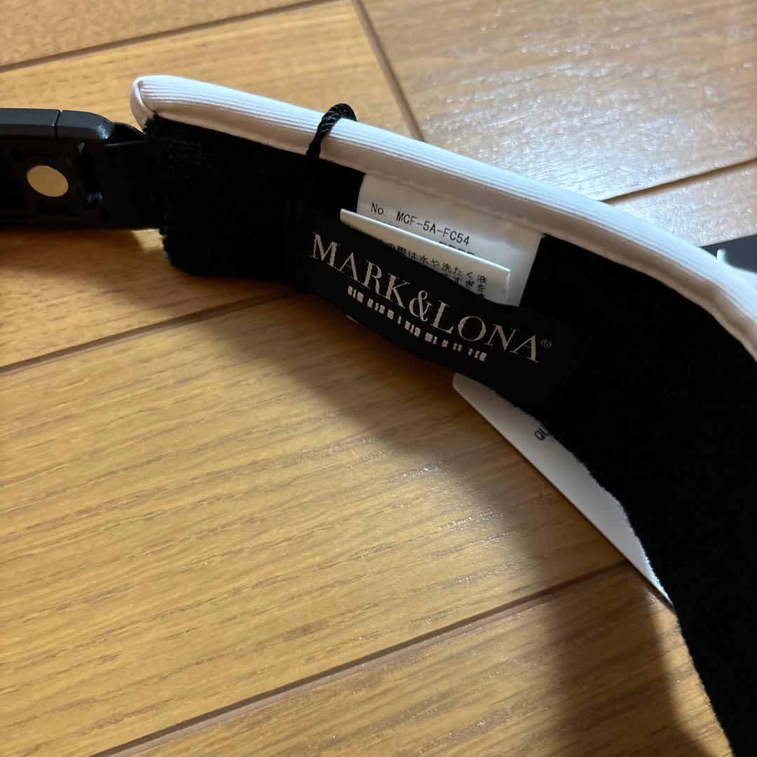 未使用☆MARK & LONA☆ホワイト☆バイザー☆ゴルフ