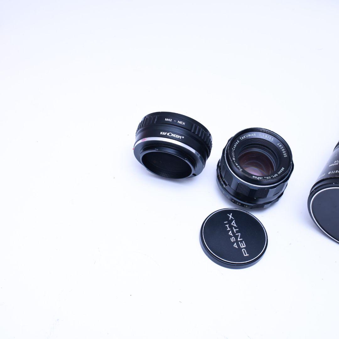 M42レンズ2本 SONY αEマウントアダプター付き