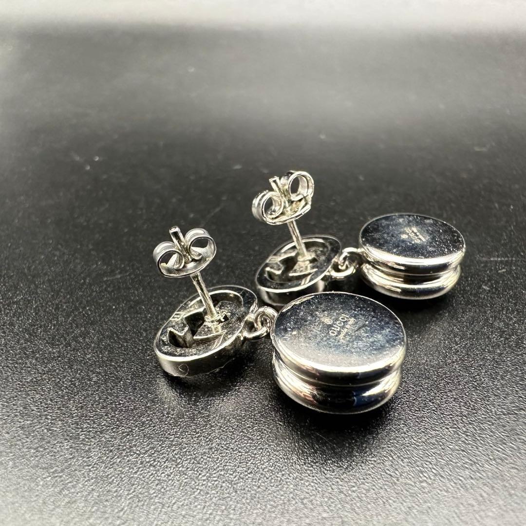 美品✨ GUCCI グッチ ピアス クリスタル インターロッキング 1571