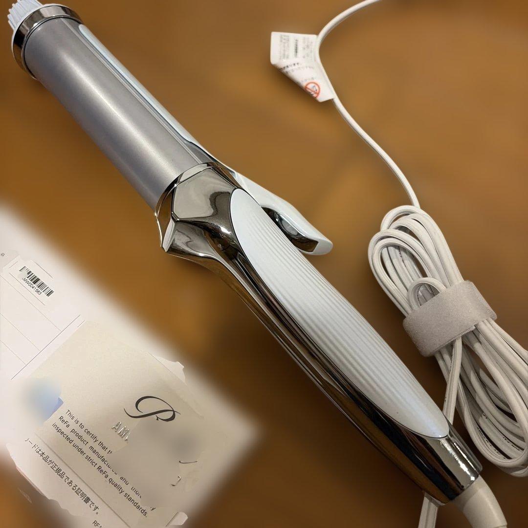 美品】 ReFa カールヘアアイロン ホワイト 38mm RE-AV-02A - メルカリ