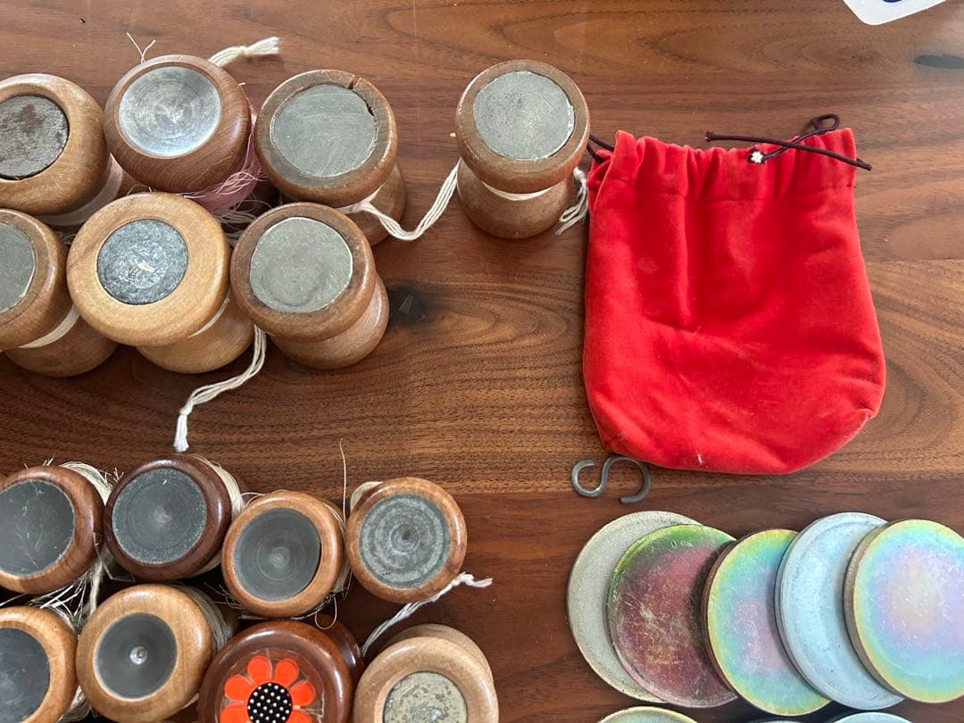 組み紐　組紐　重り　組玉　計55個！！大17、中27、小11個　重り板計720g