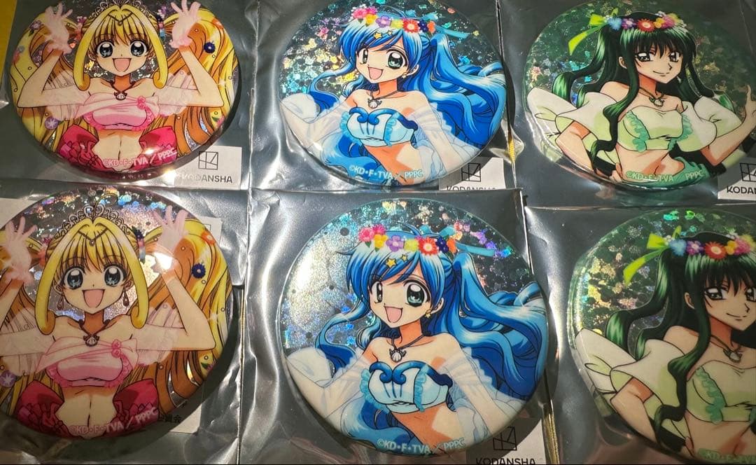 ぴちぴちピッチ namco TOKYO ナムコトーキョー 缶バッジ るちあ 波音