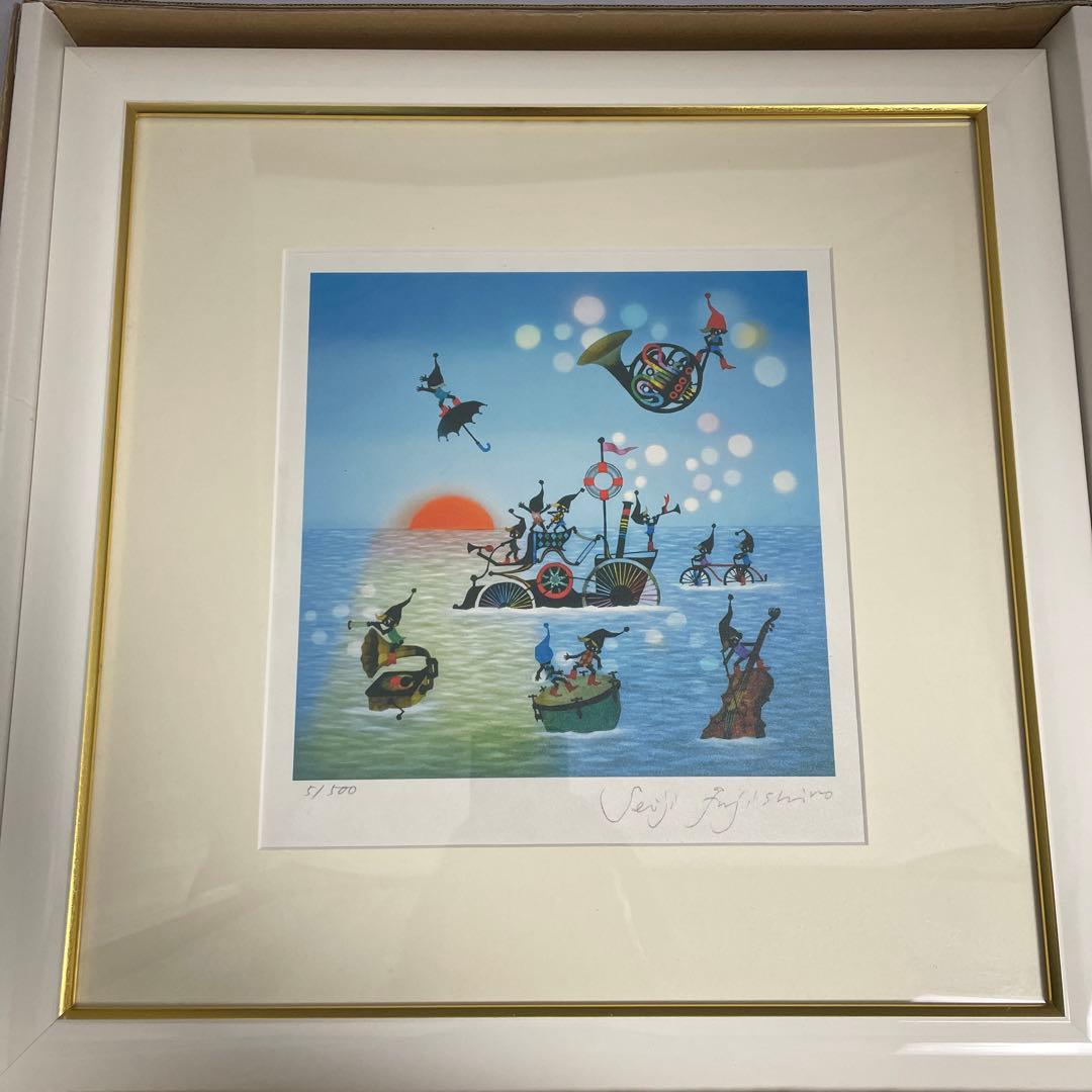 藤城清治「こびとの旅立ち」5/500