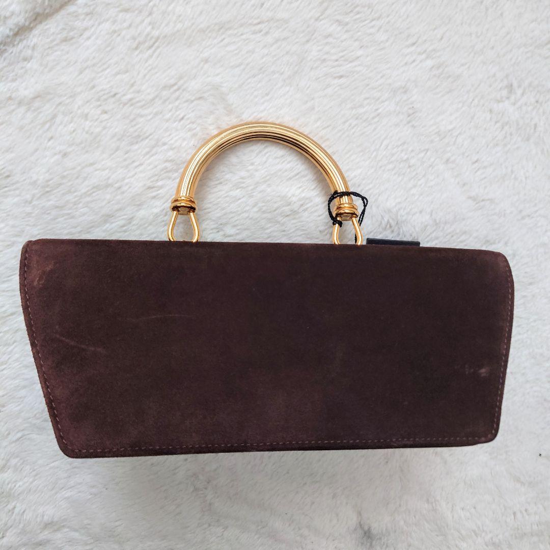 高級 希少モデル イタリア製 RODO 2way バッグ ゴールド スエード