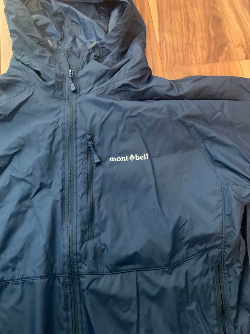 モンベル　ウインドブラスト　パーカ　Men's ネイビー　XLサイズ