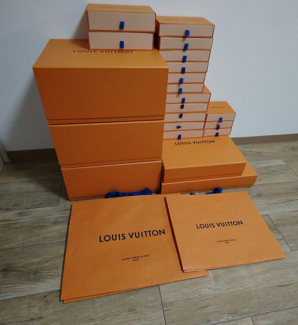 ルイヴィトン 空箱 まとめて 21個 LOUIS VUITTON 紙袋4枚 - メルカリ