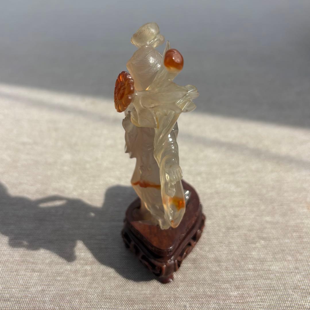 s001】極美品・瑪瑙メノウ中国美術置物