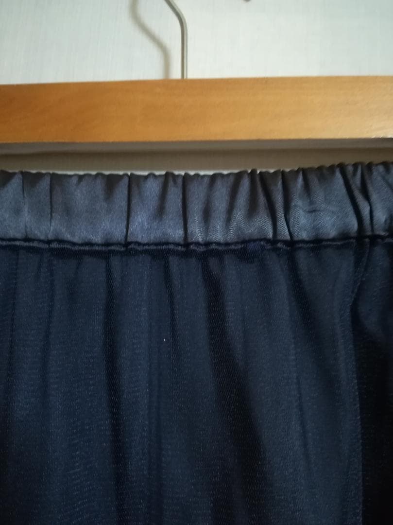 MUVEIL ビオラ刺繍 チュールスカート フラワー ネイビー サイズ40