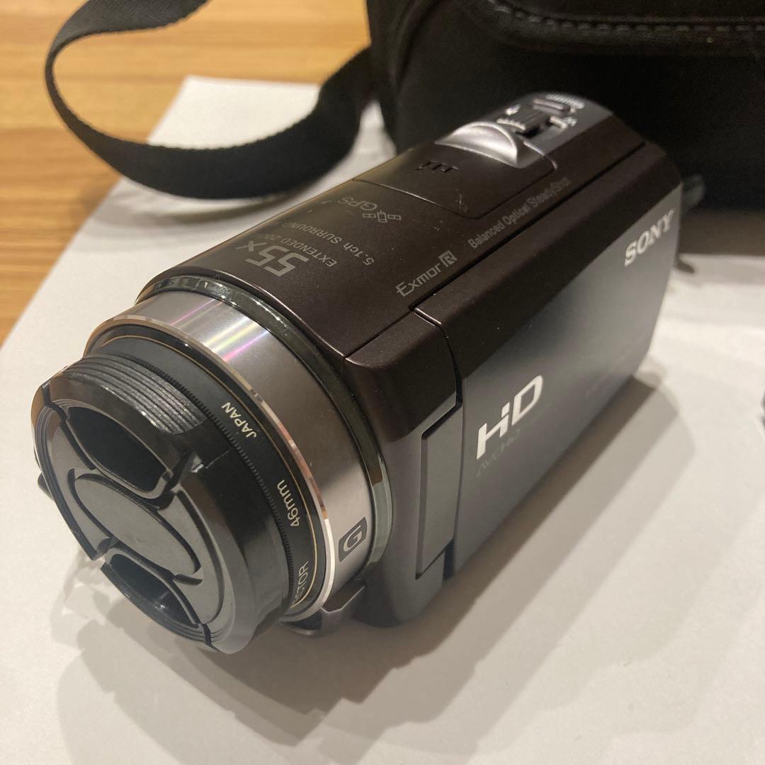 SONY ビデオカメラ HDR-CX430 社外レンズプロテクター付き
