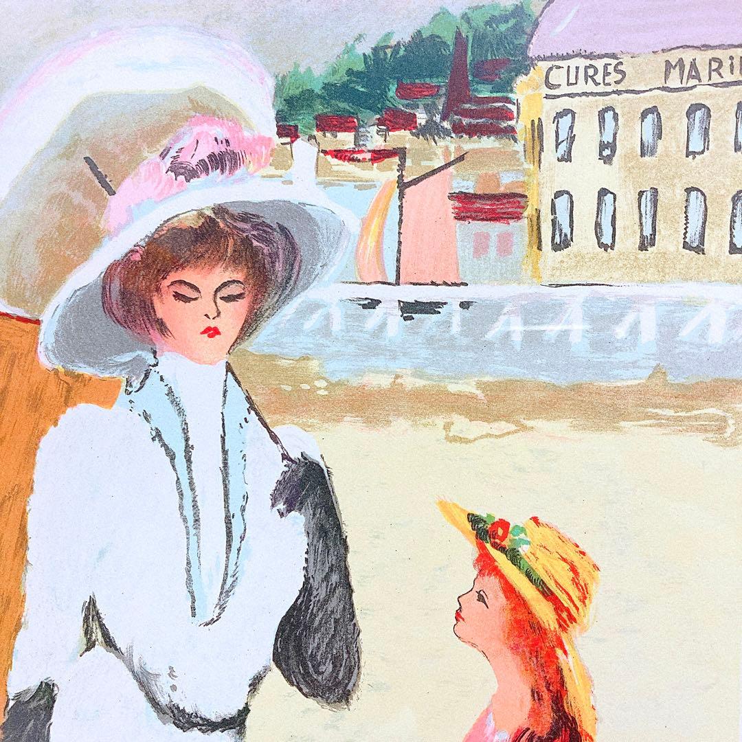 希少！ramon dilley 絵画　ディレイ　海岸にて