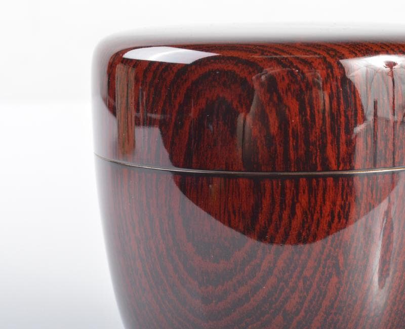 茶道具 前端雅峯作 内金溜 木目大棗 前大徳吉口桂