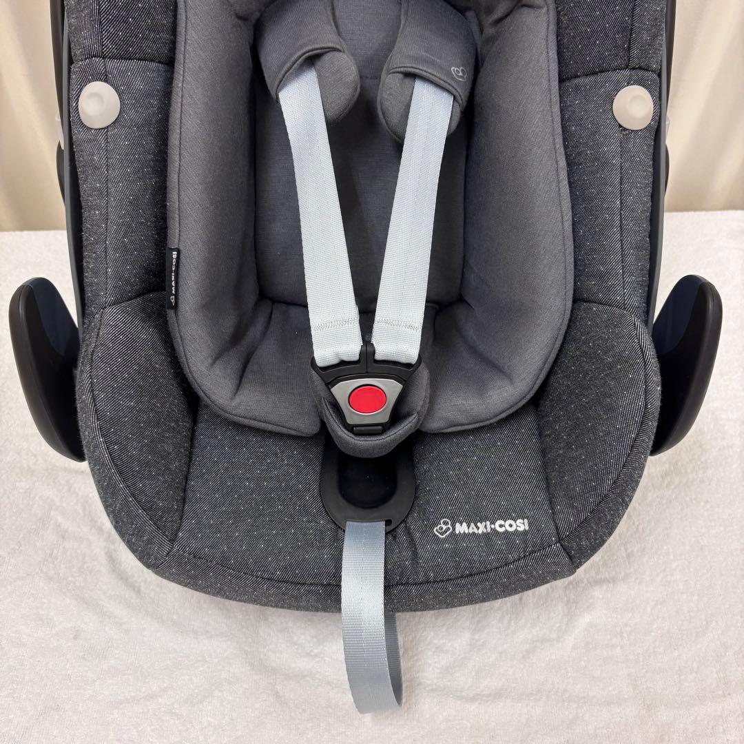 クリーニン☆美品　☆美品☆　新生児OK　マキシコシ　ペブル　プラス　グレー