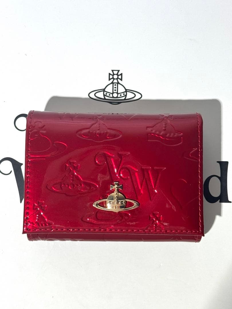 Vivienne Westwoodヴィヴィアン・三つ折財布 レッド