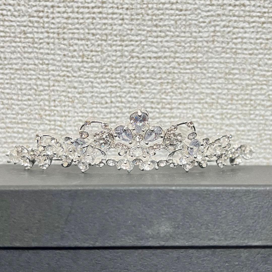 【美品】ウェディングティアラ PV-2(クリスタル)