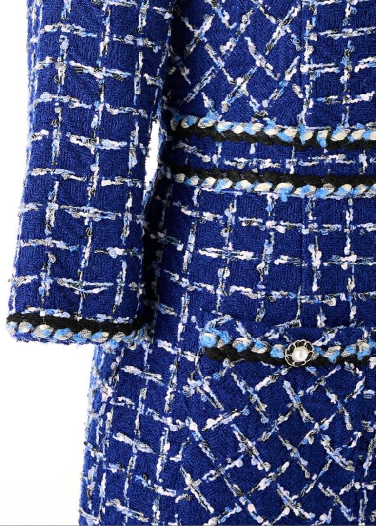 SOBREカラーツイードブレードワンピース ソブレ　andy キャバドレス