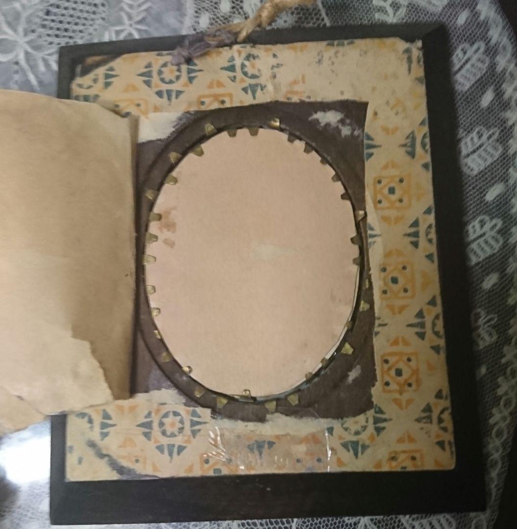 アンティーク マホガニの額絵