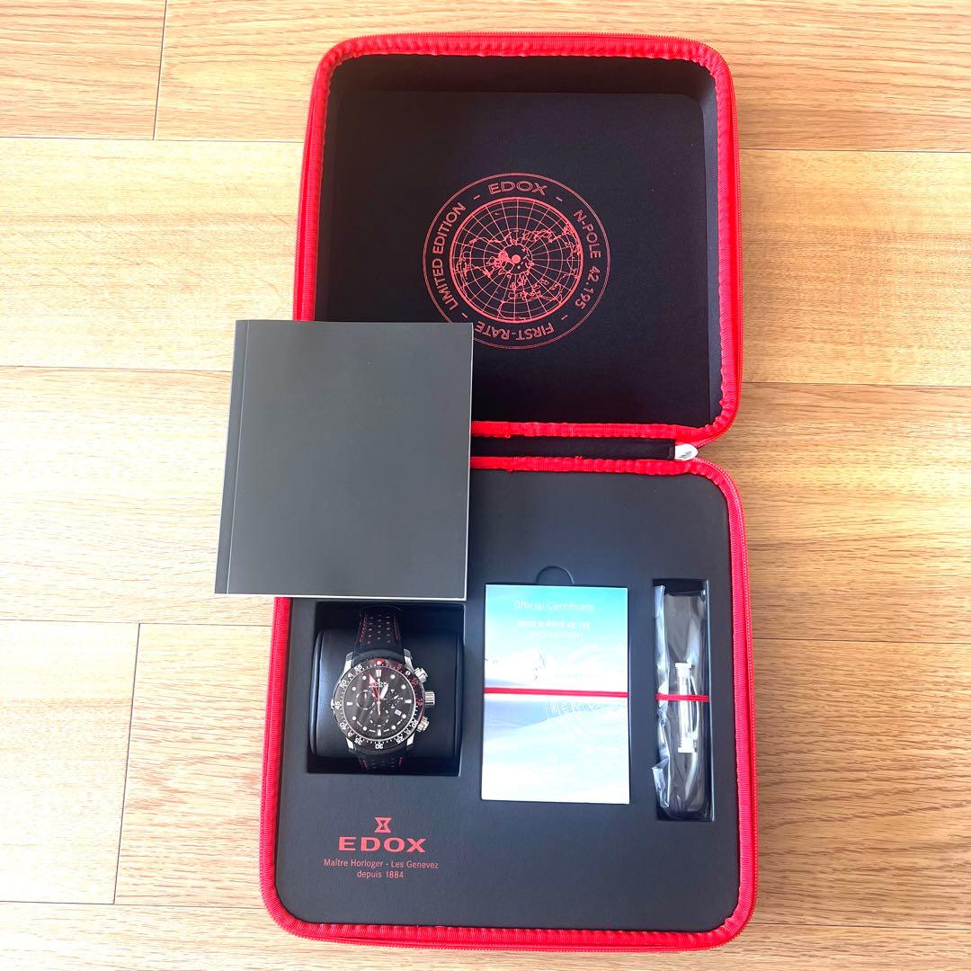 【300本限定】EDOX クロノオフショア1 ノースポール 42.195 黒