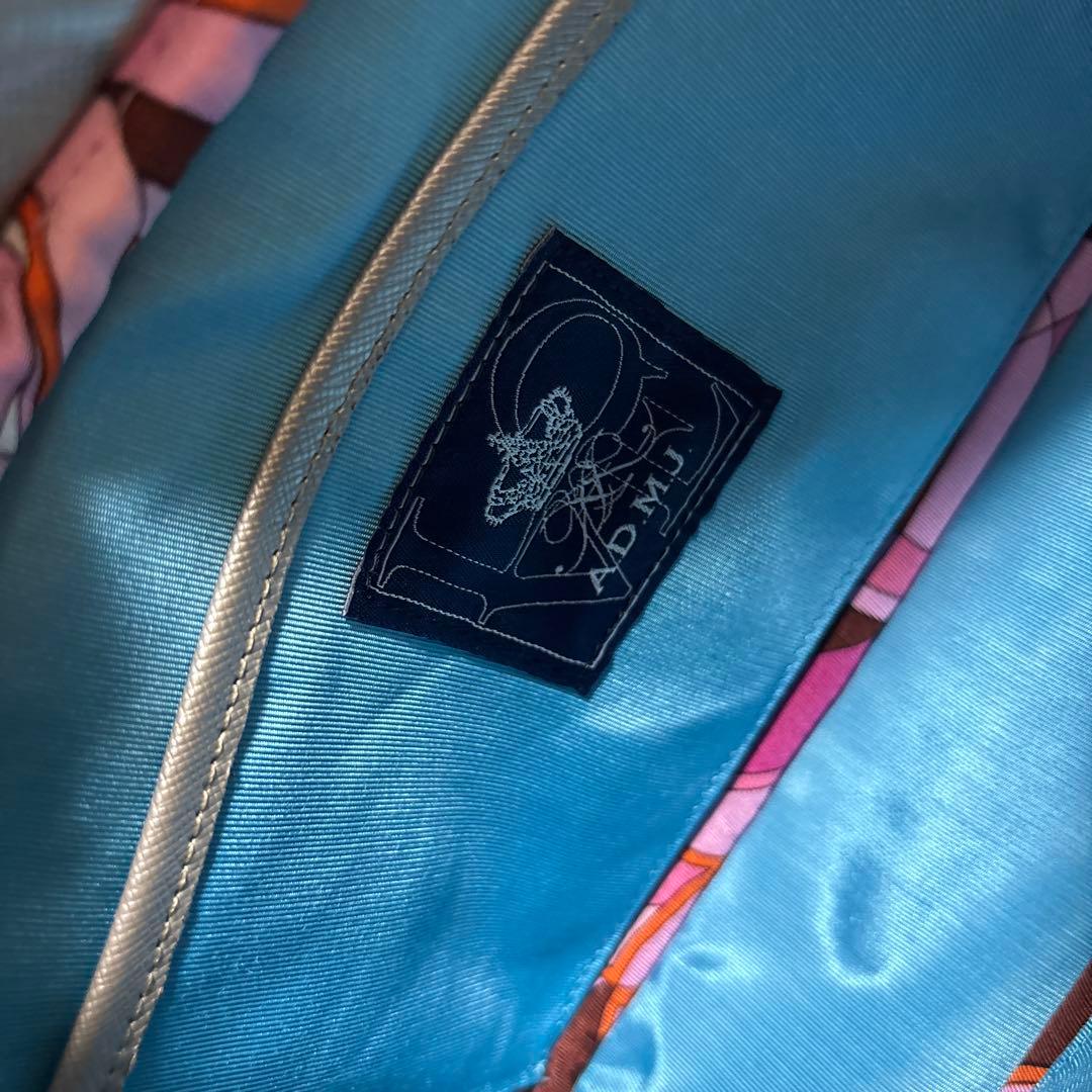 ADMJ スネークレザー　パイソン　ボストン　ショルダーバッグ　ハンドバッグ