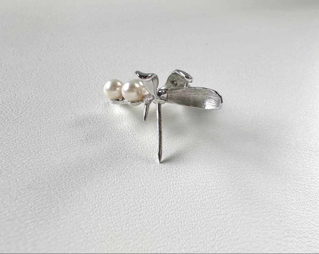 MIKIMOTO アコヤベビーパール ピンプローチ SV