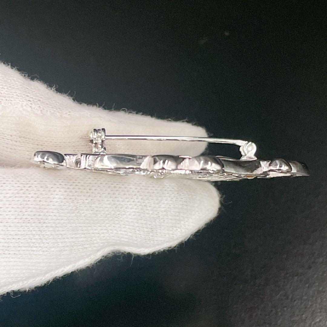 オールド ディオール エンブレムロゴ ピンブローチ コサージュ ストーン付