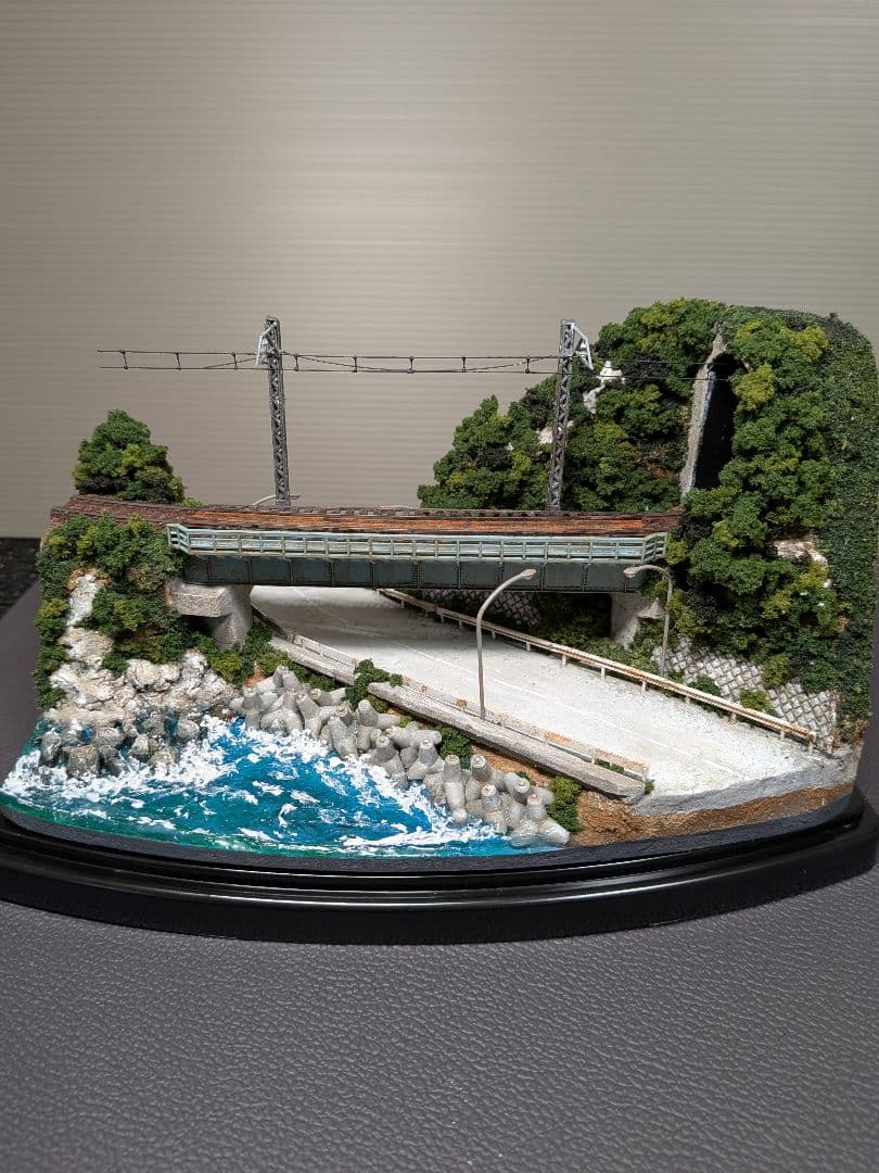 No.61鉄道Nゲージジオラマ車両、バス等付き