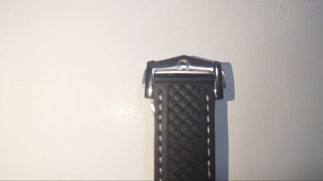 未使用品❗️OMEGA 交換用ブラック ラバーベルト 調整可能