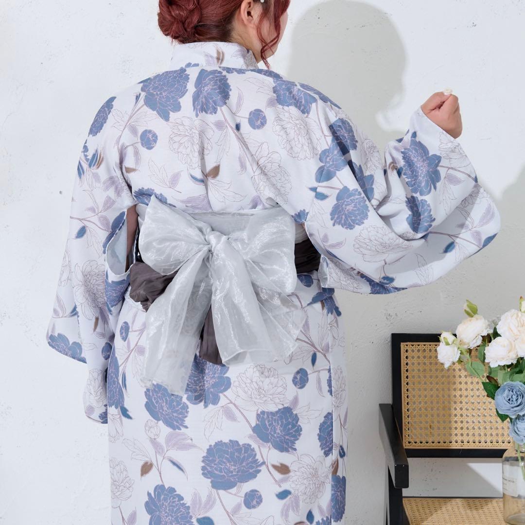 大きいサイズ　浴衣　付属帯つき Louiosy