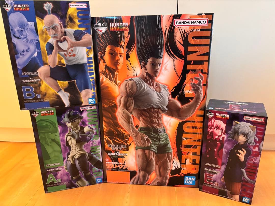ハンターハンター 一番くじ キメラアント編フィギュア 4点セット　ラストワン ラストワン ゴン 一番くじ ハンターハンター キメラアント フィギュア