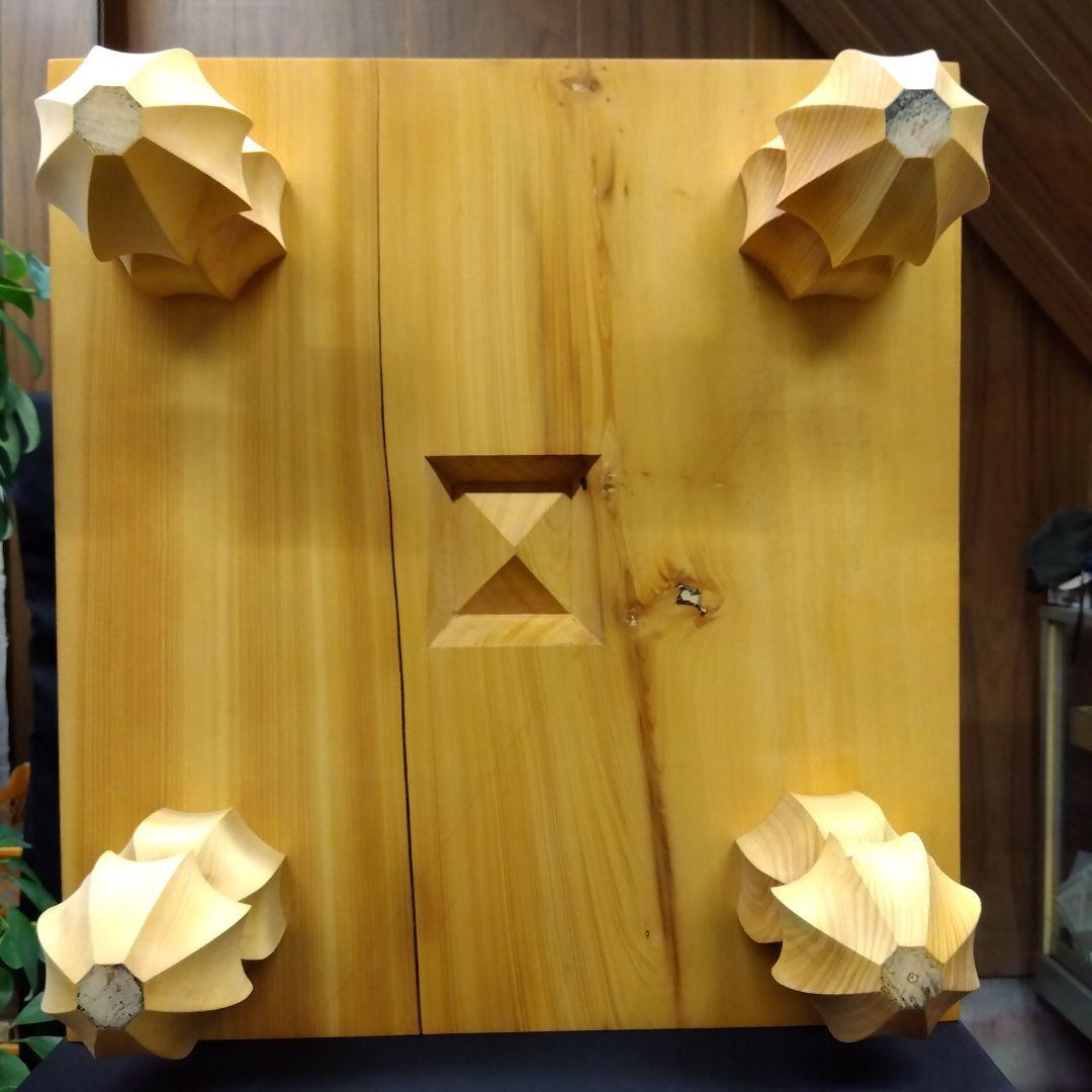 【国産　本榧　5寸碁盤　木表③】