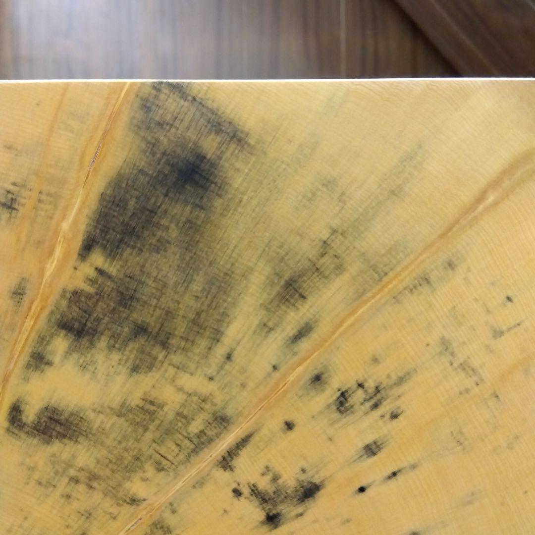 【国産　本榧　5寸碁盤　木表③】