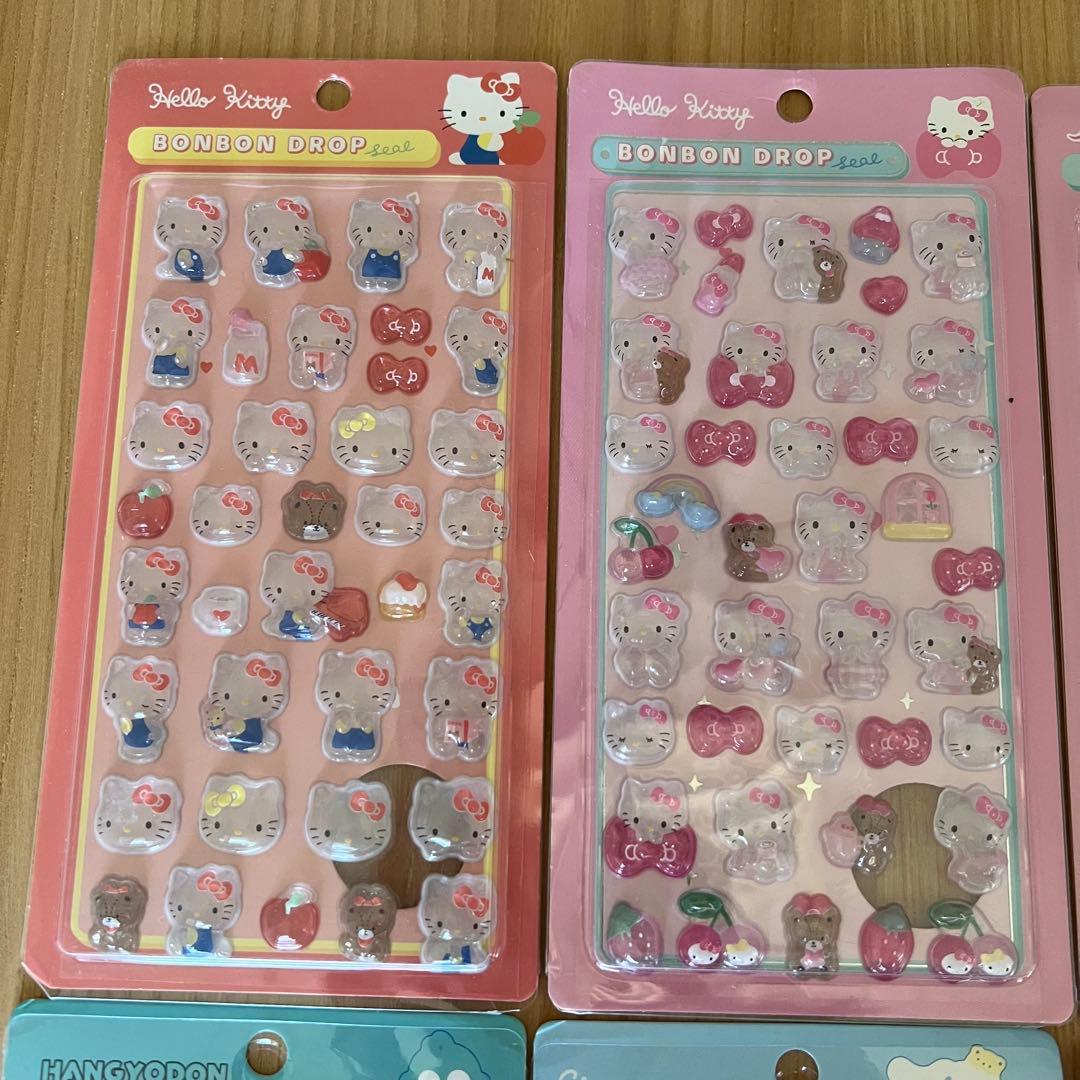 【新品未使用】サンリオ ボンボンドロップシール 8種類 ★おまけ付★