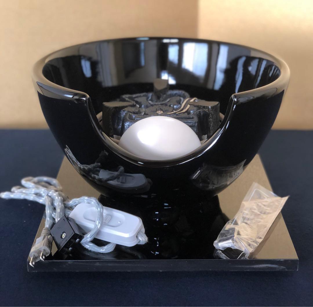 《R》茶道具 野々田式 風炉型電熱器 黒真塗B 元箱　260126く1