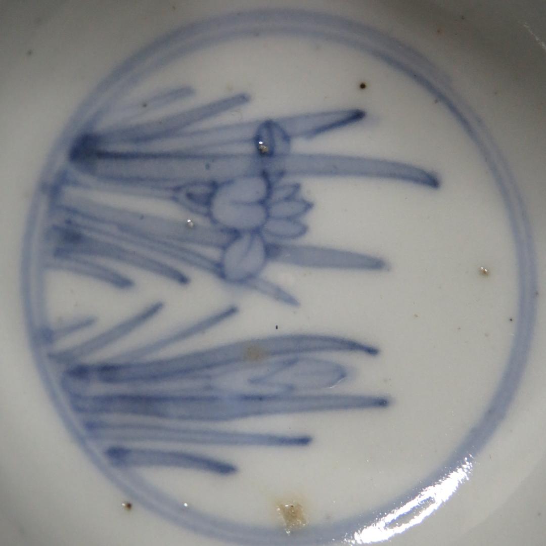 蕎麦猪口 向付 5客 色絵付 馬 あやめ 希少図柄 赤絵 歪み 江戸 - メルカリ