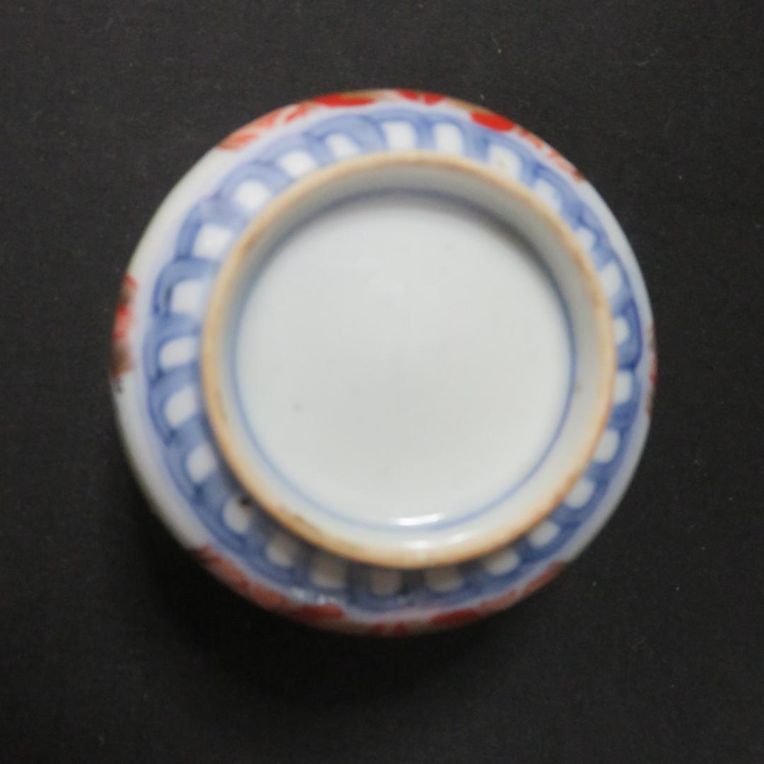 蕎麦猪口 向付 5客 色絵付 馬 あやめ 希少図柄 赤絵 歪み 江戸 - メルカリ