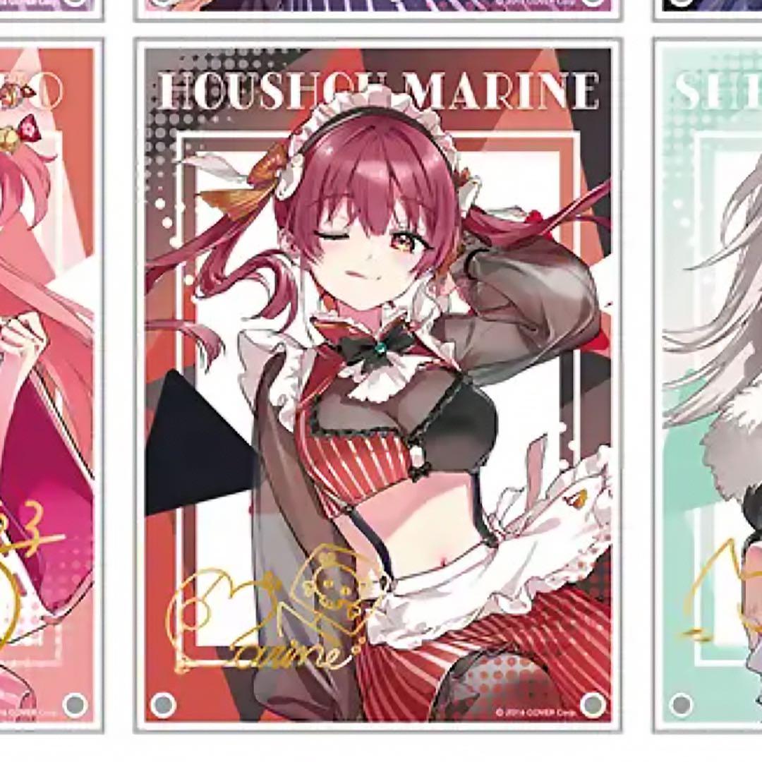 【希少】【宝鐘マリン】エンタメチャンス賞 複製サイン入りアクリルパネル