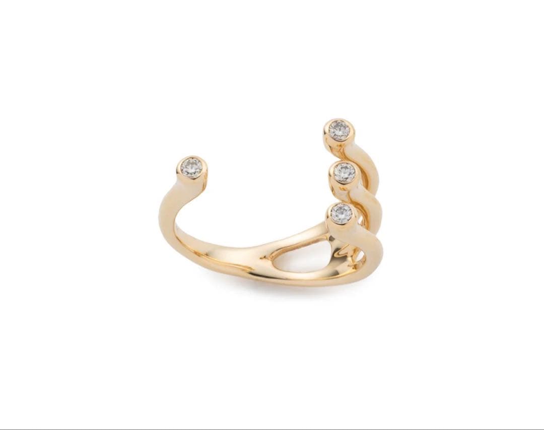 Hirotaka / DROSERA ダイヤモンド カフ リング