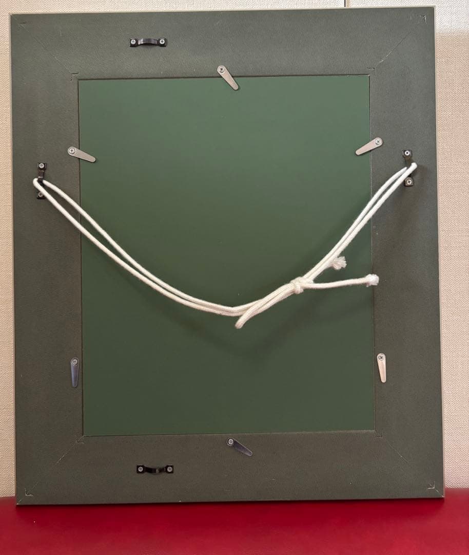 絵画「舞妓 紅をさす」洋画、油絵、3号宇野孝之、箱有り